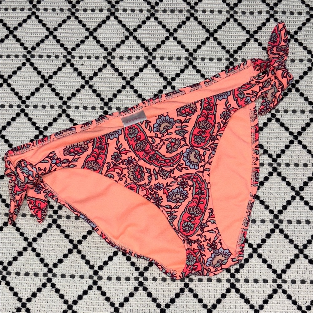 Xhilaration Paisley Side Tie Swimsuit Bottoms